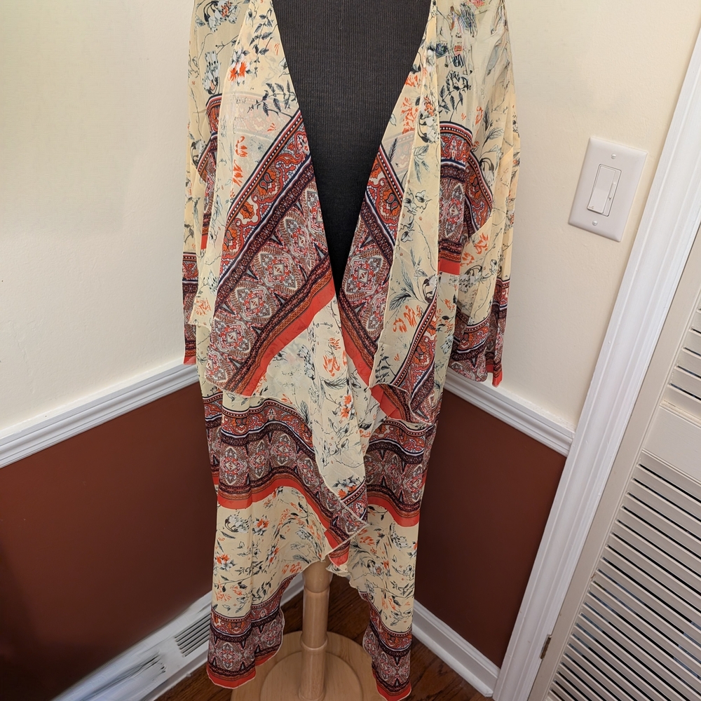 LuLaRoe Cream and Black Cardigan